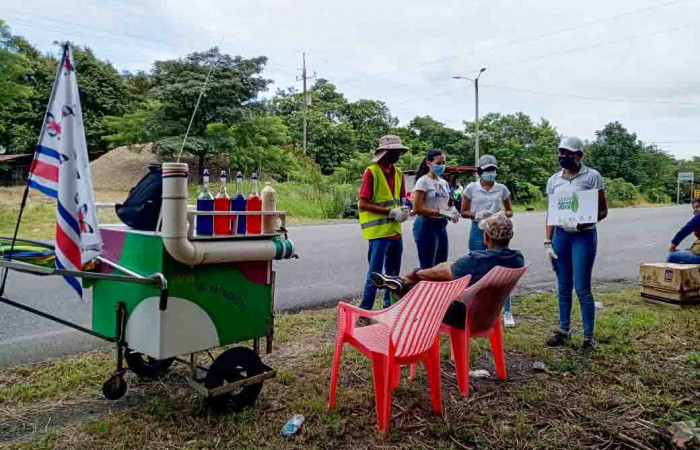Entrada a Quebrada Grande  Foto: Albán Jiménez  13 de setiembre 2022