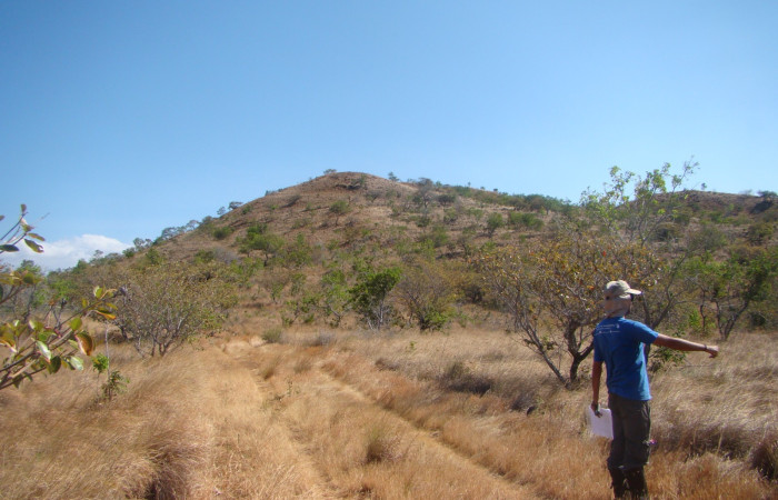 Trabajo de campo, Carlos Campos, foto: Daniela Vargas 