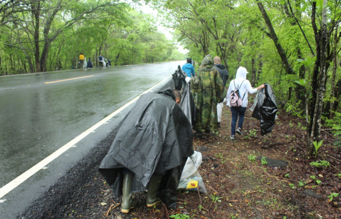 Limpieza en Tunel verde y vivo de la biodiversidad