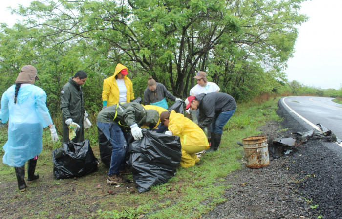 Limpieza en Tunel verde y vivo de la biodiversidad