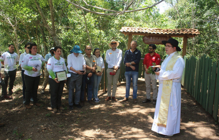 Inauguración del Arboretum  EEFH  30 agosto 2019  Foto: Melissa Espinoza