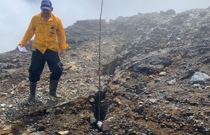 28 de agosto 2019 Foto: Observatorio sismológico y vulcanológico de Arenal y Miravalles (OSIVAM) Volcán Rincón de la Vieja