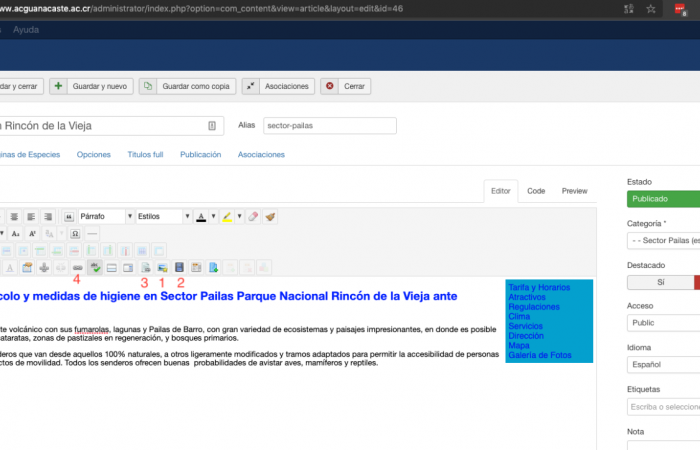 Pie de foto de cada foto
